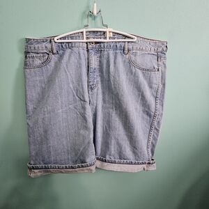 Liz Claiborne Light Blue Jean Shorts for Men